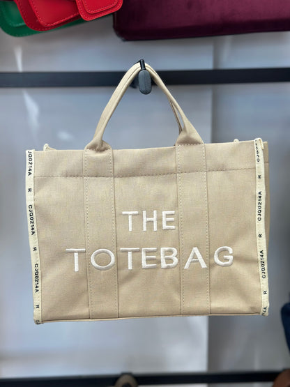 Tote Bag Keten Kadın Kol Çantası