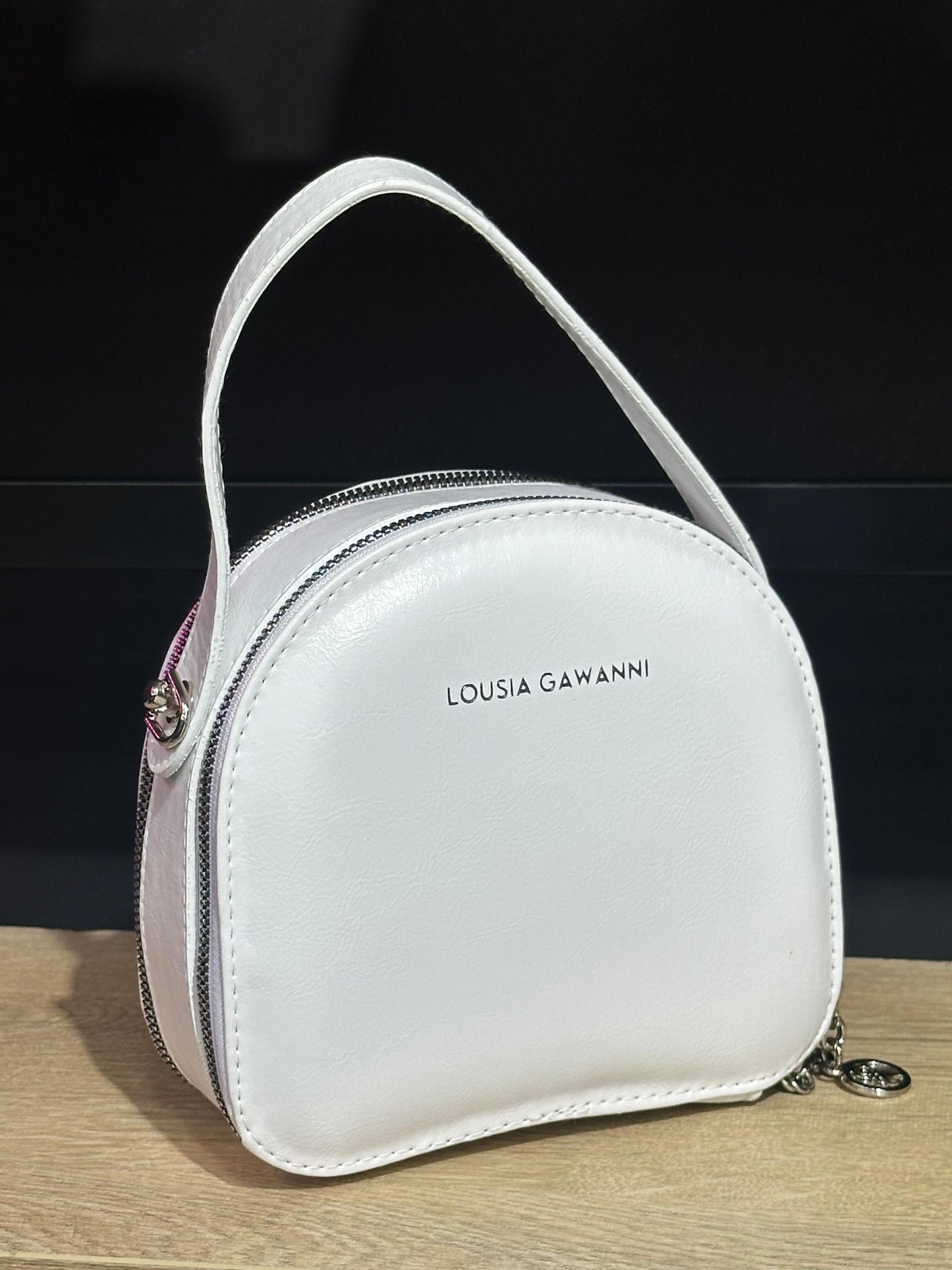 Zarif Yarım Ay Formunda Mini El ve Omuz Çantası